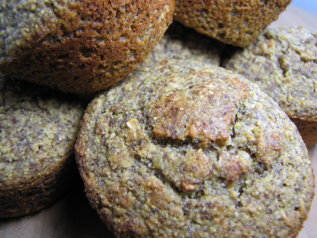 Raisin Flax Muffins