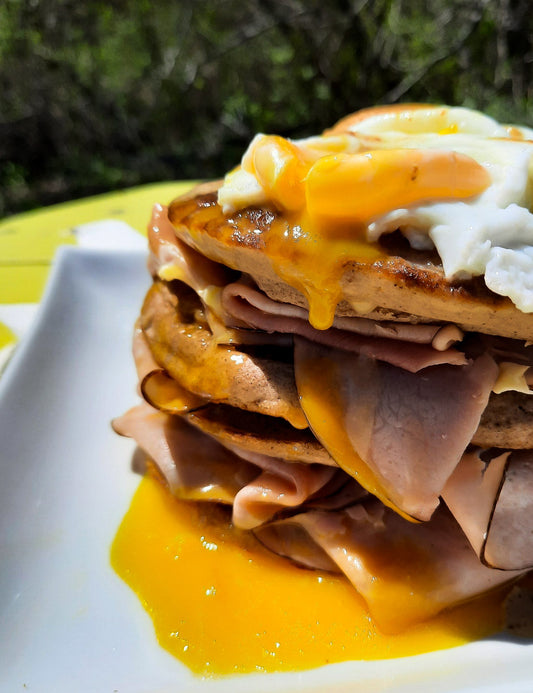 Hearty Pancake Stack - Day 11 of the Flax Habit