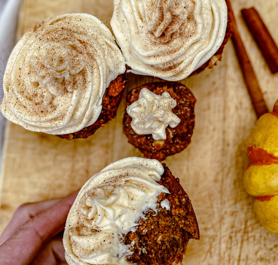 Gluten Free and Vegan Pumpkin Spiced Cupcakes