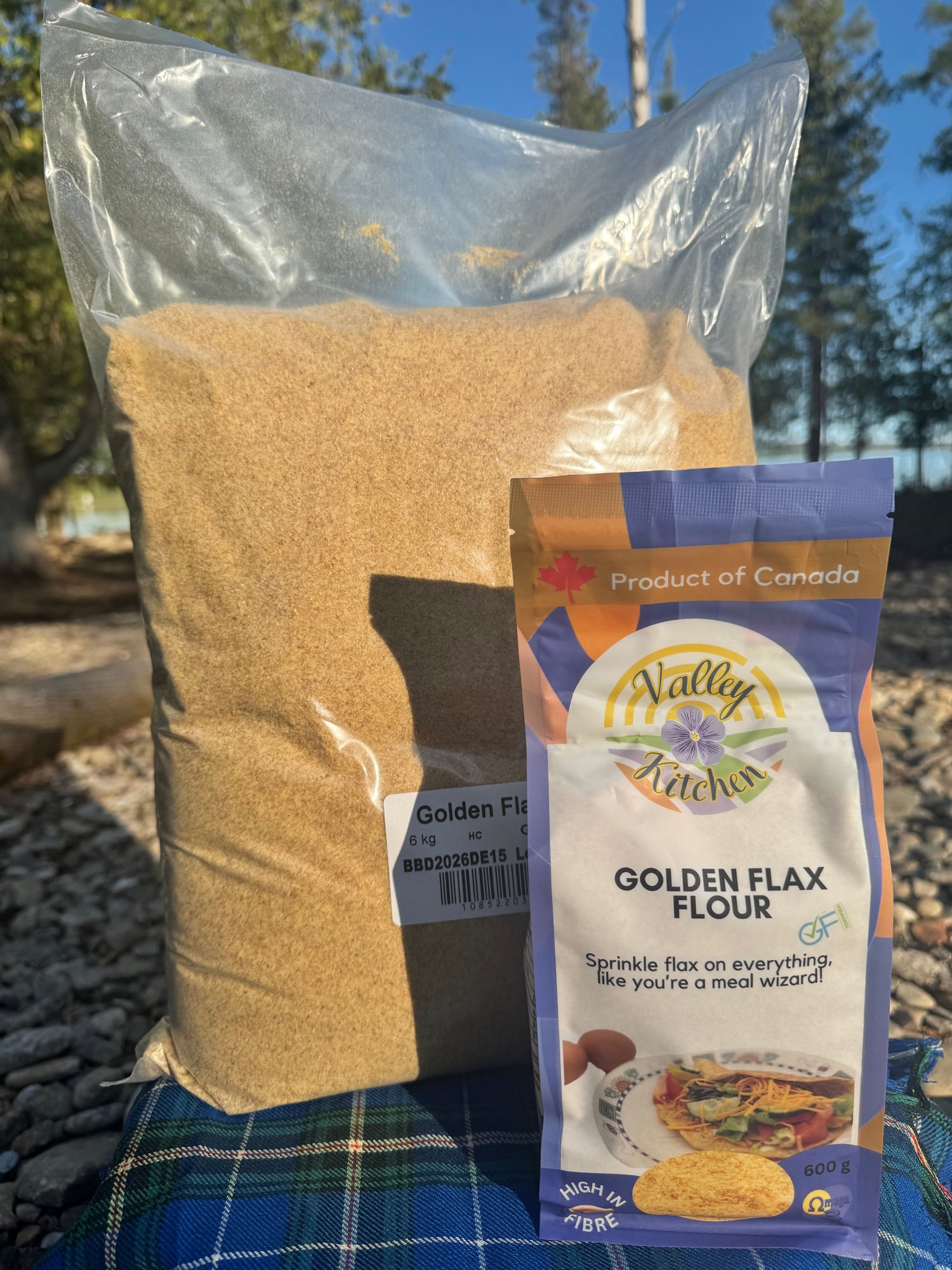 purchase 6kg of brown or golden flax flour and save $2.00 off any 600g or 700g retail product of your choice.
