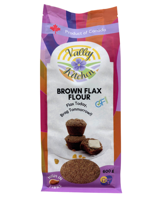 Valley Kitchen Brown Flax Flour, Certified Gluten Free