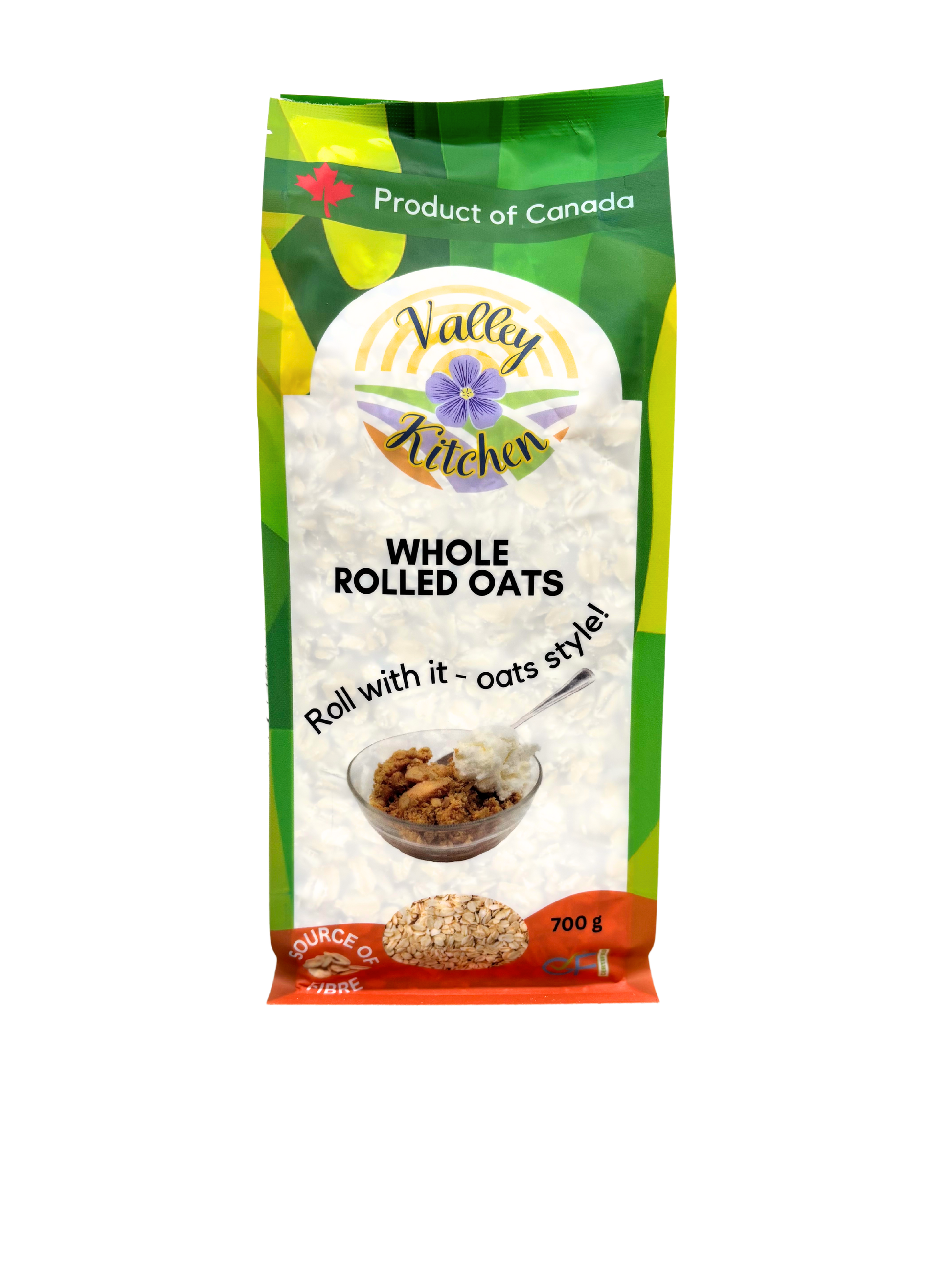 Valley Kitchen Certified Gluten Free Whole Rolled Oats 700g
